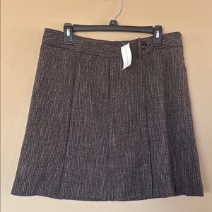 Ann Taylor Brown Tweed Skirt